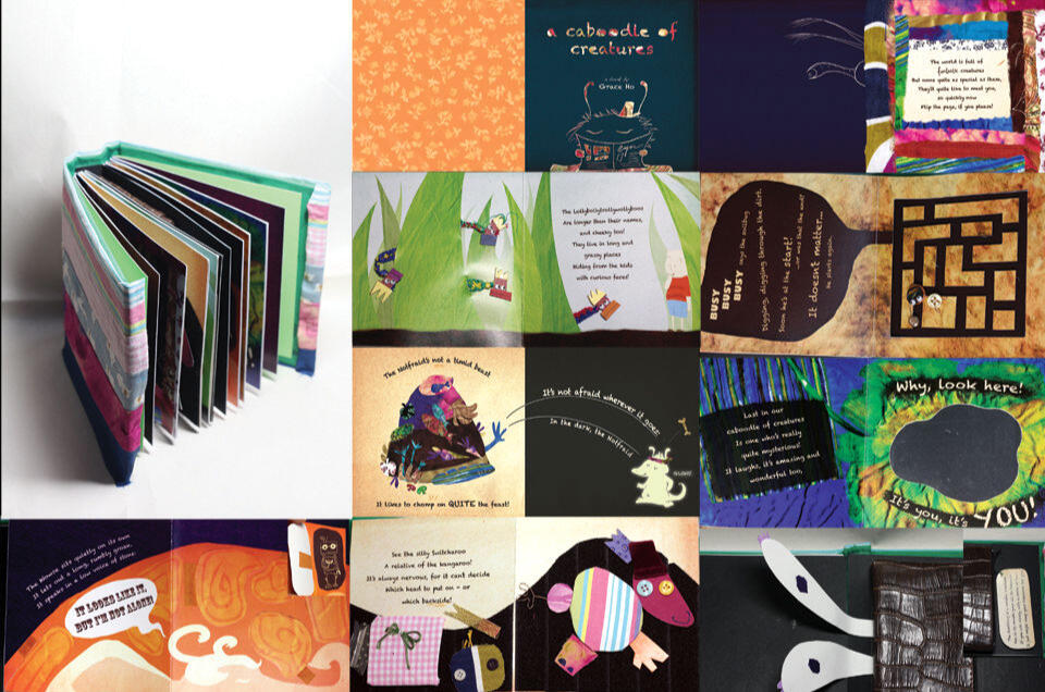 Wrote, illustrated and designed an interactive and tactile children&#39;s storybook prototype titled A Caboodle of Creatures.