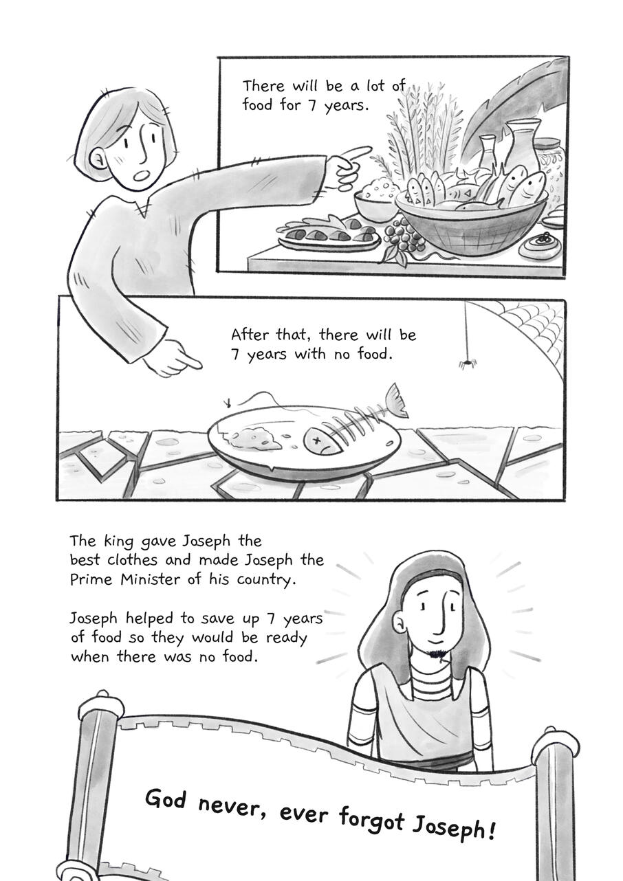 Client: Word Community Church Project: Joseph&#39;s Story Comic (8 pages)